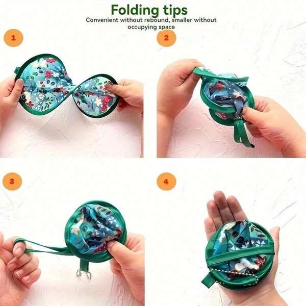 1 pièce Ventilateur pliable portable aux motifs de printemps colorés - Conception durable, compacte et maniable. Modèle aléatoire, convient pour un usage quotidien, les activités en extérieur et comme accessoire mode