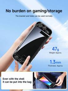 适用于新款Switch 2主机（2025）的保护壳，兼容Switch 2透明/磨砂保护壳，游戏配件，兼容Switch NS/OLED/Lite主机保护壳，可连同保护壳一起插入底座，左右手柄外壳可拆卸，Switch玩家的最佳礼物 - 彩色 - 查看 9