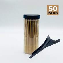 200/100/50/30 Stück Regenbogen Großformat Fertig-Cones Set - 110mm natürliche ungebleichte Drehpapiere mit Filtern, Verpackungsröhren & Trichter, ultraduenn & langsam brennende Trompetenrohr Drehpapiere | Buntes Rauchen Zubehör Set, Urlaubsgeschenke