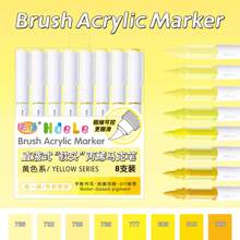 8 Colors Acrylic Markers, Marker Pens Coloring Set,Quick Drying, Fade Resistant,Perfect For Painting, Illustrations, Handcrafted Art,School Back-To-School Season For Coloring Books And Other DIY Projects,Suitable For Paper, Fabric, Wood, Rocks, Plastic, Glass, Ceramics, Pumpkins, Metal,Etc., Acrylic Paint Marker Pens For Students And Adults, Easter,Thanksgiving, Halloween, Christmas Gifts