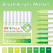 8 Colors Acrylic Markers, Marker Pens Coloring Set,Quick Drying, Fade Resistant,Perfect For Painting, Illustrations, Handcrafted Art,School Back-To-School Season For Coloring Books And Other DIY Projects,Suitable For Paper, Fabric, Wood, Rocks, Plastic, Glass, Ceramics, Pumpkins, Metal,Etc., Acrylic Paint Marker Pens For Students And Adults, Easter,Thanksgiving, Halloween, Christmas Gifts