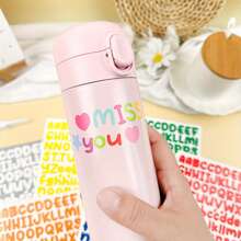 Colorful Alphabet Sticker Set – Self-Adhesive Letters, Numbers & Symbols For Crafts, Signs, School Supplies, Windows & Car Decor - Multicolor - View 11