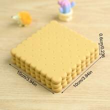 Cookie Silicone Coaster For Drinks - Non-Slip Kitchen Home Decor Coasters, Biscuit-Shaped Tableware Protector 1PC - Multicolor - View 4