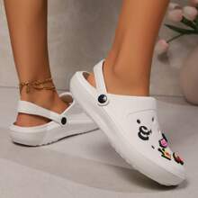 Sapatos, Sandálias, Chinelos, Vestuário de Verão para Mulheres para Uso Externo, Anti Derrapante para Uso Interno Doméstico, Sandálias e Chinelos de Banheiro Doméstico em Eva, Sandálias e Chinelos Macios, Confortáveis e Resistentes ao Desgaste para Mulheres, Acessórios DIY Artesanais