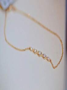 1 Pieza Pulsera De Diseño De Drenaje Con Broca De Plata Esterlina S925 Con Estilo Minimalista Y Delicado, Un Accesorio Versátil Para Mujer. Un Regalo Perfecto Para Cumpleaños Y Uso Diario