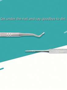 3 PiecesStainless Steel Ingrown Nail Tool Set - Double-Sided Pedicure Nail File, Screwdriver, Spoon And Pusher For Cleaning And Removing Ingrown Nails, Foot Skin Care, Travel Essentials,