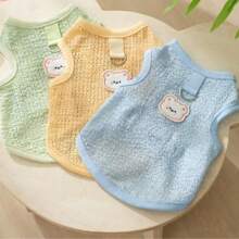 1pc Pet Summer Breathable Mesh Vest, Dog/Cat Lightweight Mesh Pet Vest, Mesh Design To Prevent Overheating, Can Be Leashed, Suitable For Poodles, Yorkshire Terriers, Teddy Dogs, Bichon Frises, Ragdoll Cats And Other Medium/Small Pets, Pet Outfit Accessory