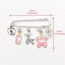 Fashion Stroller Bottle Clothes Pacifier Foot Theme Pin Brooch Jewelry Mother's Day Gifts - brooch - View 5