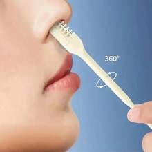 Set de 3 recortadores de vello nasal, recortador manual portátil de doble cabezal giratorio a 360° para un recorte preciso y multifuncional