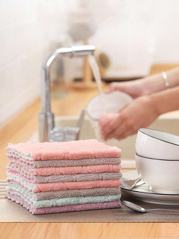 10 piezas/15 piezas Paños de limpieza, paños de cocina, trapos absorbentes y sin pelusas para la cocina, toallas de limpieza para personas perezosas