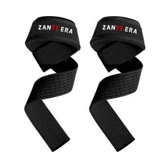 ZANTIERA 1 Pair Adjustable Weight Lifting Wrist Straps Bodybuilding Powerlifting Strength Training Deadlifts Straps Gym Gym Wristbands Accessories