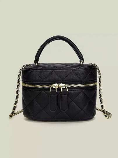 Lightweight Mini Bags, Small-Sized Ladies' Handheld Bags, Chain Bags, Quilted Thread Bags, Handbags, Bucket Bags-Suitable For Teen Girls, College Students, And White-Collar Workers, And Perfectly Adapted For Scenarios Such As Offices, Campuses, Work, Commuting, Outdoor Activities, Travel, And Outings.