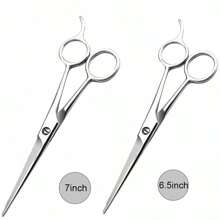2pcs/1pc Professional Hair Scissors - Stainless Steel Hair Cutting Scissors Professional-7/6.5/6/5.5" Overall Length-Razor Edge Barber Scissors For Men And Women-Premium Shears For Hair Cutting For Salon And Home Use
