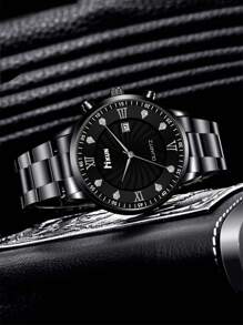 6pcs Luxury Men's Fashion Versatile Watch Accessory Set, Suitable For Attending Holiday Parties, Makes A Valuable Father's Day Gift To Cherish The Moment