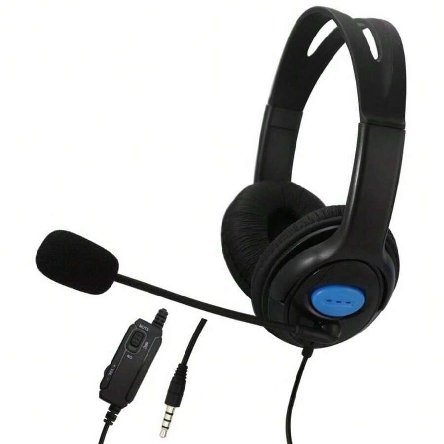 Wired Stereo Bass Surround Gaming Headset For P.S4 New X.Box One PC With Mic - 1 - View 1