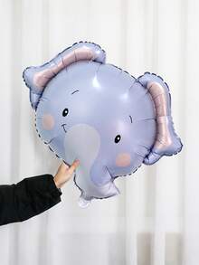 1/5/15pcs Cute Wild Animal Head Foil Balloon Set, Includes Elephant, Lion, Tiger, Zebra, Giraffe, Vintage Green & Brown Latex Balloons, Suitable For Birthday Party Decor, Jungle Party Decor, Animal Theme, Wedding, Proposal, Festival Celebration, Graduation, Baby Shower, Carnival, Animal Zoo Party Decor, Home Decoration Balloons - Multicolor - View 10