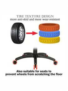 8/16pcs Version Of The Luggage Wheel Protective,Cover Wheel Repair Cover,Back To School Must Haves,Trolley Box Casters,Silent Protective Cover,Corrugated Silicone Wheel Cover, Suitcase Wheel Cover,Pull Bar Suitcase Wheel Cover Cover Noise Foot Cover, Thicker Friction Stronger Shock-Proof Suitcase Wheel Cover, Travel Accessories,Wheelchair Accessories,Luggage,Travel,Holiday Essentials