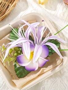 1个夏威夷芙蓉花发夹，侧夹沙滩配饰女士发卡发饰爪夹发夹，学习用品，发饰，头部配饰，发夹 - 彩色 - 查看 17