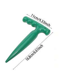 手持式土壤打孔机 - 耐用的幼苗和球茎种植机，无需电力，非常适合园艺和发芽 - 彩色 - 查看 9