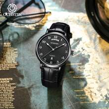 OCHSTIN Herren Uhr Automatikuhr für Herren, luxuriöse königliche Geschäfts Mechanik Sport Männer Uhr mit automatischem Datum und Tag, Lederarmband