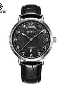 OCHSTIN Herren Uhr Automatikuhr für Herren, luxuriöse königliche Geschäfts Mechanik Sport Männer Uhr mit automatischem Datum und Tag, Lederarmband