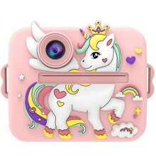 Appareil photo instantané pour enfants, appareil photo d'impression de photo pour filles et garçons, mini appareil photo éducatif pour enfants de 3 à 12 ans, cadeau d'anniversaire, de vacances et de voyage