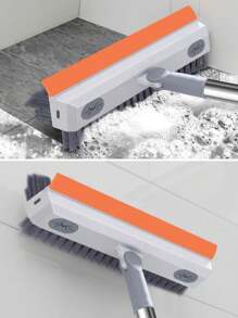1pc Cleaning All-Rounder Scraper And Brush, Perfect For Floor, Bathroom, Toilet Grout, And Wall Cleaning. Multi-Functional Brush.