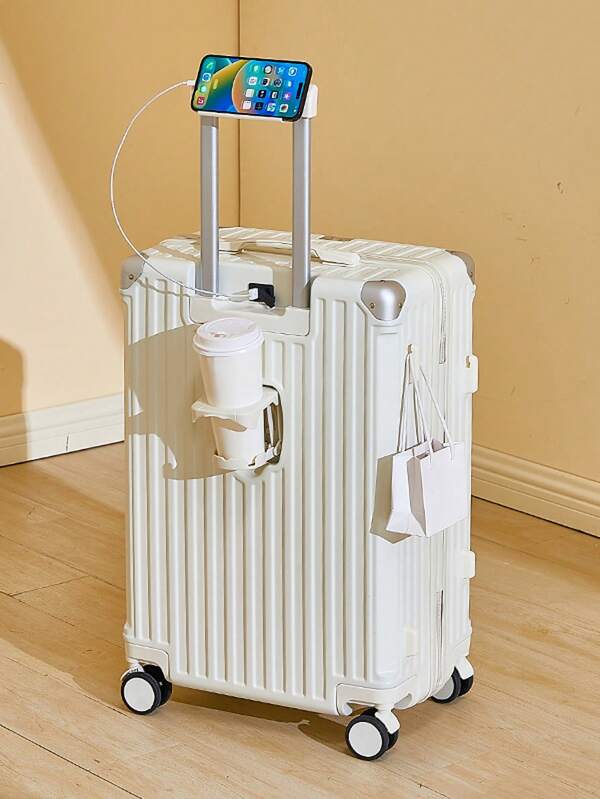 Mala com zíper + porta-copos + gancho + suporte, bagagem e bolsa de viagem, adequada para escola, estudantes universitários, viagens, negócios de escritório, viagens de fim de semana, conveniente para transportar acessórios de viagem de férias, bolsa de itens essenciais para viagem de verão para a escola, acessórios escolares, coisas escolares