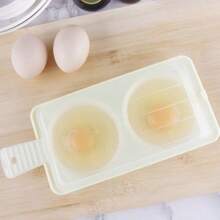 1Pc Egg Steamers Tools Two Poacher Sandwich Breakfast Plastic Material Put Microwave Oven Kitchen Cooking Accessories Gadgets