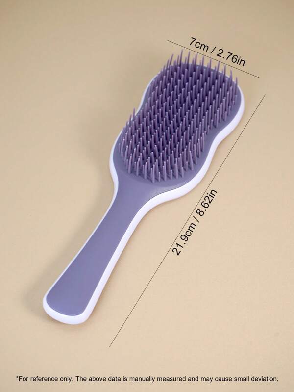 1 escova desembaraçadora para cabelos, escova que desliza naturalmente, escova para couro cabeludo com cabo antiderrapante, pente desembaraçador, escovas de cabelo, escova desembaraçadora para cabelos cacheados, lisos, molhados ou secos