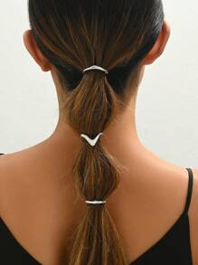 Melody 3 peças Acessórios de Cabelo Femininos na Moda, Presilhas para Rabo de Cavalo, Grampos de Cabelo Metálicos de Rua, Ganchos de Cabelo Retrô em Formato de V Personalizados, Acessórios Decorativos, Presentes, Grampos de Cabelo Dourados, Presilhas de Cabelo, Presilhas de Cabelo, Itens Escolares