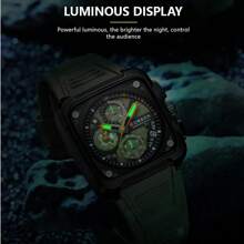 Curren CURREN Top Brand Men's Watches Luxury Square Quartz Wrist Watch Original Waterproof Luminous Chronograph Watch For Men Relogio