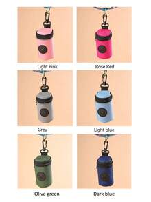 Portable Outdoor Dog Poop Bag Holder - Multi-Color Pet Waste Dispenser , Comfortable And Durable Poo Bag Dispenser For Walking, Hiking, Camping Essential Walking Accessory,Pink Blue Black Grey Green. - Multicolor - View 9