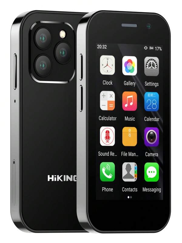 HiKING El mini teléfono móvil de moda más popular en el software social más popular en Internet, el modelo es Hiking Mini Smartphone 4g Dual Sim Android 9 Hiking A14 16Gb 2Gb Mini Phone 2000 Mah Fm Wifi Gps Bluetooth teléfono móvil, el modelo es Mini S23 Dual SIM Android 8.1 3G 2GB + 16GB 900mAh WiFi GPS Bluetooth, muy adecuado para senderismo, niños y coleccionistas.