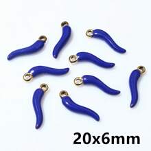 5pcs Enamel Chili Pepper Charms Pendant Multi Colors For DIY Jewelry Making Earrings Necklace Pendants Accessories Findings