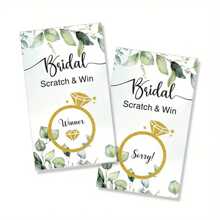 12pcs Scratch-Off Game Cards, Wedding Party Raffle Game Cards, Creative Gift Cards, Bridal Lottery Cards, Party Decorative Cards