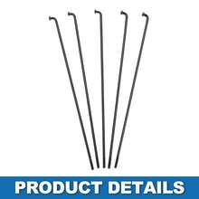 Bicycle Spokes Steel Bike Spoke With Nipples For Most Bicycle - 黑色 140mm 14G 36件鋼 - 查看 4