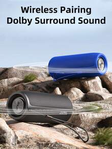 ZEALOT S51 20W 无线音箱，便携式户外低音炮，IPX5 防水，1800mAh 电池，8 小时播放时间，立体声，兼容 SD 卡/USB/AUX/支持菊花链连接，适用于家庭影院/户外派对/广场舞 - 彩色 - 查看 10