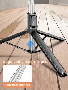 Tongkat Selfie Mini Portabel Bluetooth LED 3 Warna, Tripod Multi-Sudut yang Dapat Diatur, Dapat Dilipat, Cocok untuk Siaran Langsung, Foto Grup, dan Perjalanan, Kontrol Jarak Jauh Nirkabel Kompatibel dengan Sebagian Besar Ponsel Pintar, Ideal untuk Liburan Musim Panas, Perjalanan, Aktivitas Luar Ruangan, Siaran Langsung, dan Lainnya - Multiwarna 1 meter - View 5