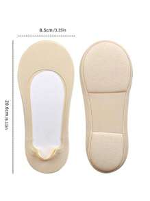 1 Paio di calzini senza solette invisibili con supporto dell'arco plantare per donna, copertura totale del piede con cuscinetti in schiuma morbida, assorbimento degli urti, traspiranti, comodi e adatti a vari tipi di scarpe