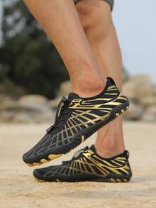 Summer Aqua Sports Shoes, Men's And Women's Quick Drying Breathable Couples Barefoot Water Shoes For Swimming, Surfing, Fitness - Yellow - View 7