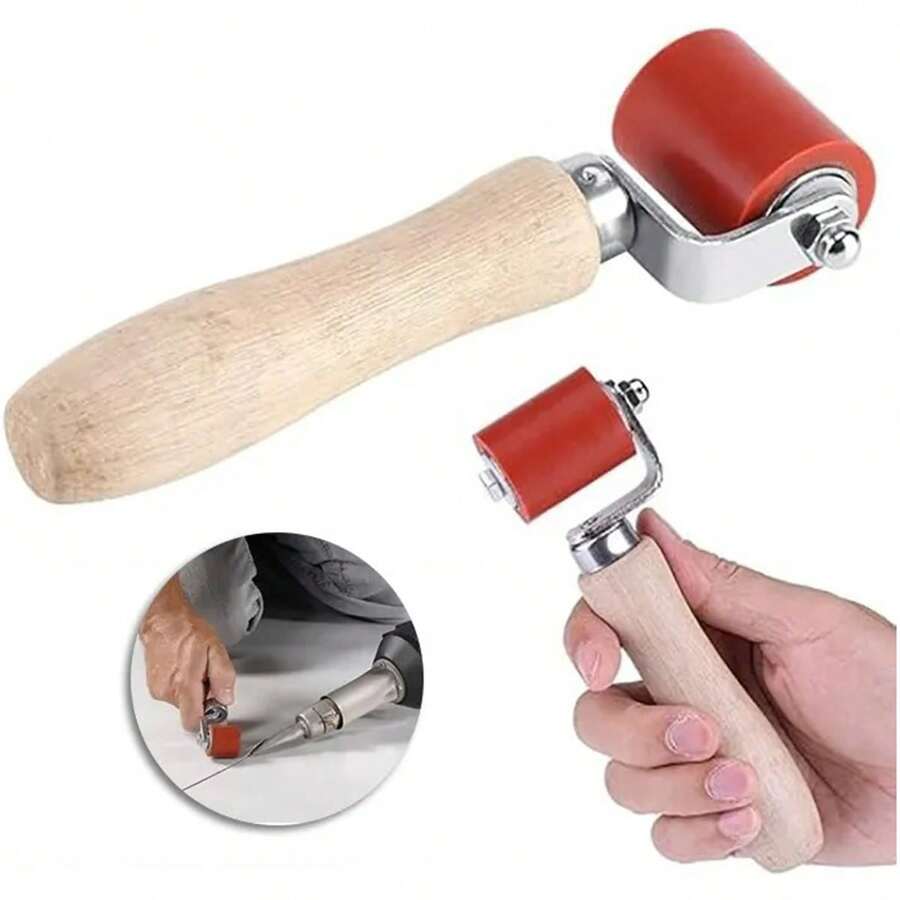 1 pieza de rodillo de silicona para pistola pulverizadora portátil de alta resistencia Leister 1600 W de 45 mm para pegar lonas - Rojo - Ver 1