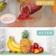 4pcs Refrigerator Liners Mats, Washable Refrigerator Mats, Liner Waterproof Oilproof Fridge Liners For Shelves, Cover Pads For Freezer Glass Shelf Cupboard Cabinet Drawer