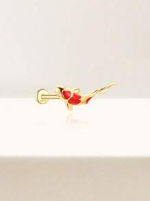 1Pc Tiny 925 Sterling Silver Cartilage Helix Piercing Stud For Women Minimalist Stud Earring Perfect For Daily Wear Bridal Jewelry Fine Jewelry