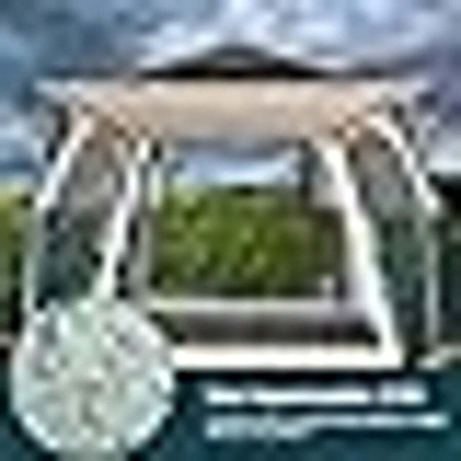 Tienda Familiar Grande, Ligera, Impermeable, Cortaviento y automática, fácil de Montar e Ideal para Senderismo y Actividades al Aire LibreY - Blanco - Ver 1