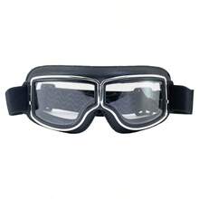 Birdz Eyewear Condor Padded Motorcycle Riding Goggles Black Frame With - as pic - View 2