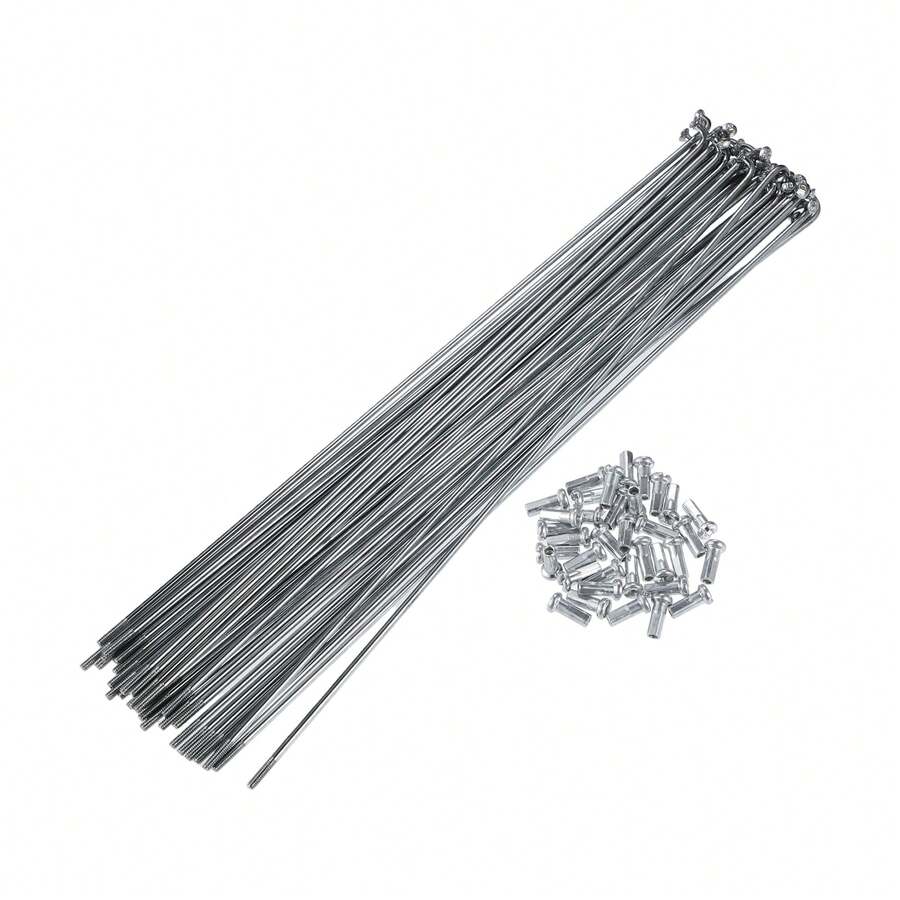 Bicycle Spokes Metal Bike Spoke With Nipples For Most Bicycle - 銀色 213mm 14G 36件金屬 - 查看 1
