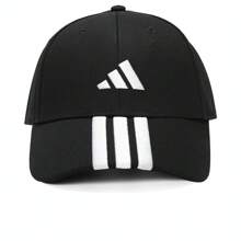 Adidas Unisex BBALL 3S CAP NL Hat, Curved Brim - Black - View 1