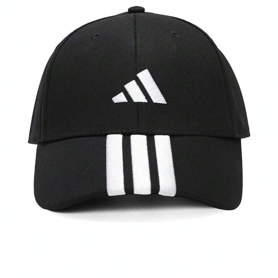 Adidas Unisex BBALL 3S CAP NL Hat, Curved Brim - Black - View 1