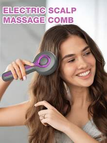 Smart Hair Comb - Red Light Therapy + Essential Oil Infusion - Waterproof Design For Shower Use - Soothing Scalp Massage - Premium Gift - Multicolor - View 2